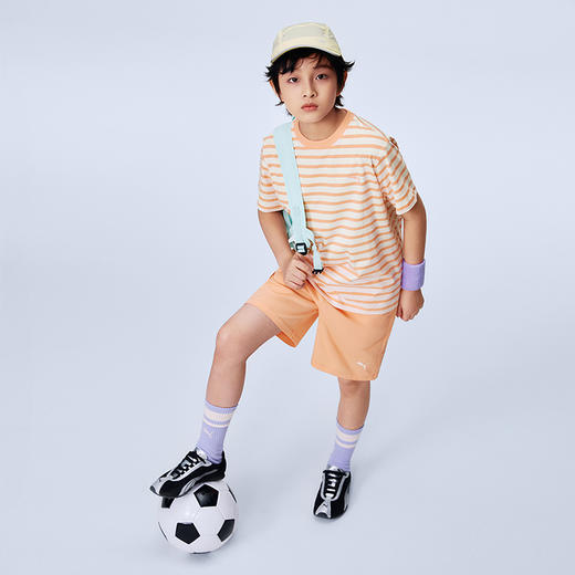 PUMA彪马童装2026春季新款儿童短袖套装条纹款式时尚活力 商品图2