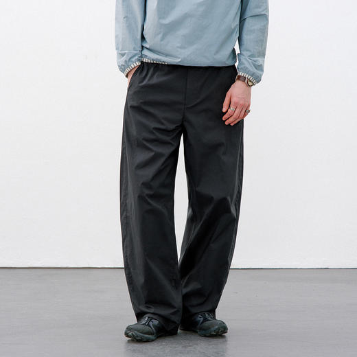 714street轻薄空气感立体廓形弯刀长裤2026春季潮牌宽松休闲裤男 商品图1