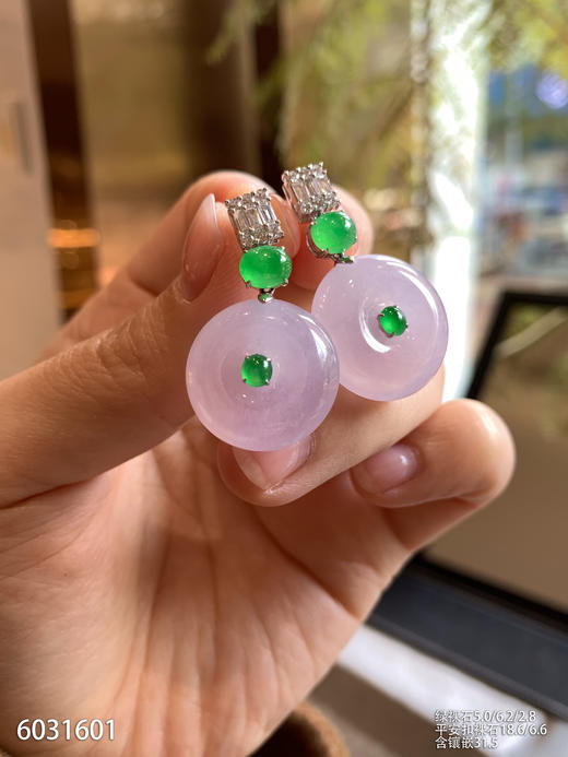 紫罗兰平安扣耳坠【6031601】具体价格微信咨询 商品图2