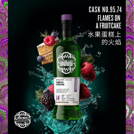 【SMWS】95.74   水果蛋糕上的火焰 14年 单一麦芽 威士忌 雪莉桶 洋酒 商品图1