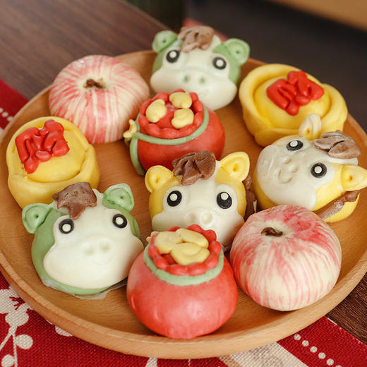 【新年馒头礼盒】 山东特色巧花馍 新年吉祥如意好彩头 年夜饭餐桌点心～ 商品图3