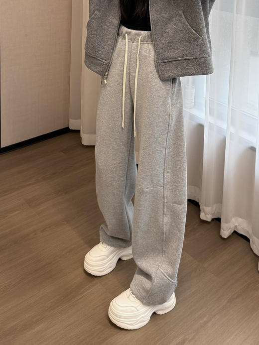 新年战马氛围感拉满镰刀两穿显瘦加绒卫裤 商品图10