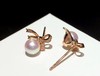 【私席真珠·新年盛宴】18K金镶钻AKOYA珍珠耳钉，5.5-6mm，圆（孤品） 商品缩略图1