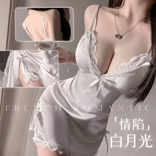 霏慕 简约淡雅风睡裙5817 商品图0