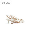 Dfuse迪芙斯2026春季新款尖头细跟格桑花柔软羊皮通勤高跟凉鞋女鞋DFE1114021 商品缩略图13