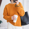 南瓜橘混纺毛衣，上身秒提亮，柔软舒适好时髦【预售3-5天发货】 商品缩略图0