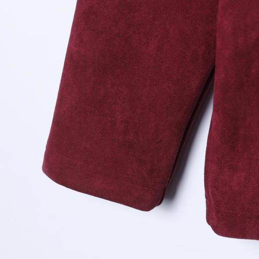 26T10SDSA秋冬新款痞帅男装简约植绒纯色拼接小V领卫衣百搭宽松上衣 商品图4