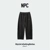 NPC潮牌羊毛混纺空气双面绒松紧腰弯刀裤休闲卫裤NP5CSP02 商品缩略图0