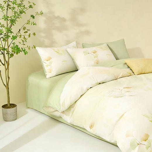 10楼 安睡宝 甄好棉印花四件套-银杏叶 吊牌价1799元 活动价399元 商品图4