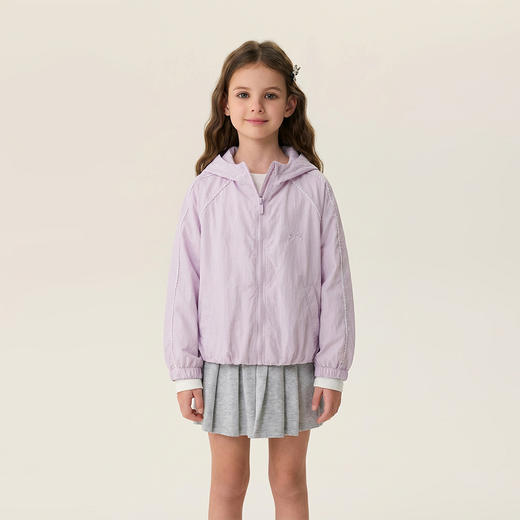 马克珍妮少女运动风女童花边连帽外套2026年春装新款560292 商品图2