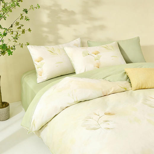 10楼 安睡宝 甄好棉印花四件套-银杏叶 吊牌价1799元 活动价399元 商品图3