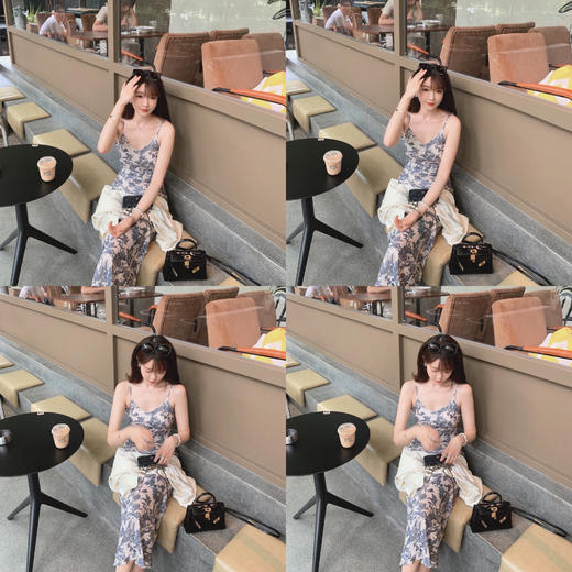 金蘑菇菇【 海牙秋天】法式茶歇裙印花裙碎花裙气质连衣裙中长款 商品图14