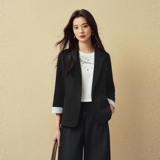 【商场同款】诗凡黎长期主义西装25秋新款高阶通勤外套3G8310061 商品图0