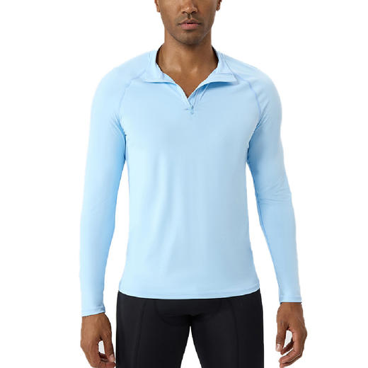 跃牌【欲动春风】男装系列 男士健身服半拉链运动长袖防晒休闲跑步长袖上衣AL10559 商品图4