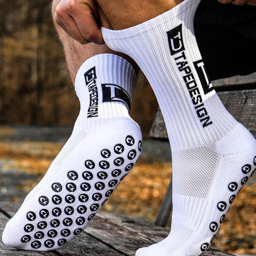 小李子Tapedesign奥地利神袜足球袜训练运动袜硅胶防滑中筒袜成人 商品图2