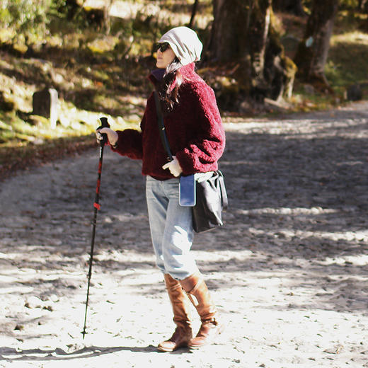 绽放/LSX002朵单肩斜跨通勤包重磅100%头层牛皮大容量手提包 商品图2