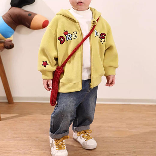 裁缝学苑TQ192儿童连帽外套纸样童装摇粒绒卫衣开衫打版裁剪图纸 商品图0