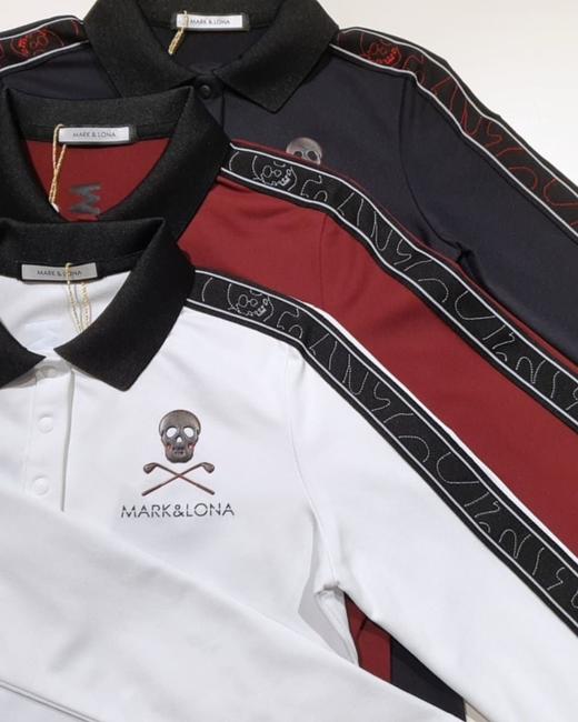 马克龙家春季男款织带撞色长袖POLO衫M121999-22 商品图4