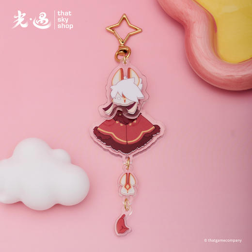 光遇亚克力可晃钥匙扣 - 祥兔面具 商品图0