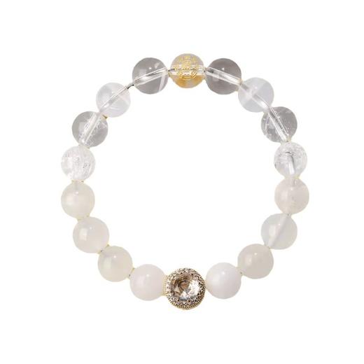 丁摩 正品五行补金木水火土多宝手链男女款五行平衡能量手串护身符海蓝宝女5ZF-153 商品图4