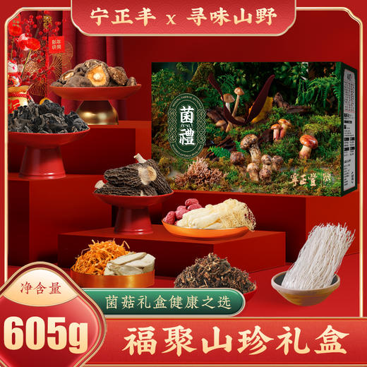 寻味山野—福聚山珍礼盒 （净含量:605克） 商品图0