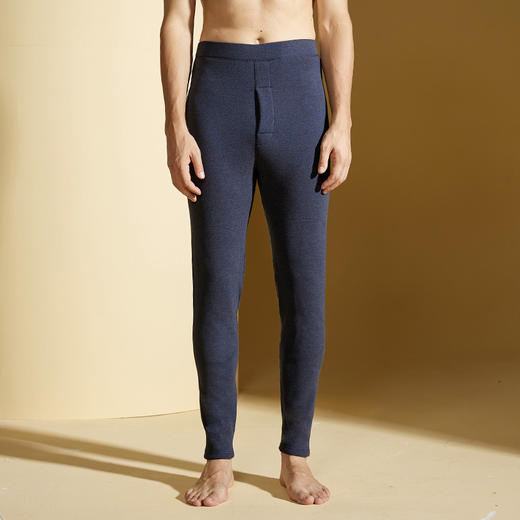 🌸【预售5天】采用自发热面料 ，无骨拼接的做工工艺，耐穿不起球💖大牌品质，值得信赖 ！【 男款（A1188）草本初色加厚暖绒锁温护膝亲肤裤情侣款 】👏 商品图9