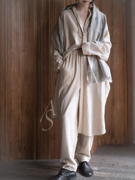 Casey Casey Orsan  米色羊绒TIPPY长裤