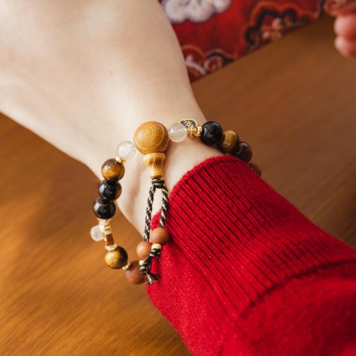 丙午飞腾马年吉运珠手串|黑金配色搭配五行相生，男女老少戴都好看 商品图4