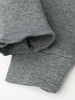 花灰色圆领宽松卫衣 复古徽章字母印花落肩袖休闲显瘦秋冬通勤日常百搭套头上衣 商品缩略图3