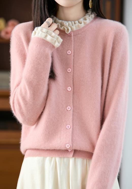 温柔木耳花边100%纯羊毛软糯毛衫 商品图1