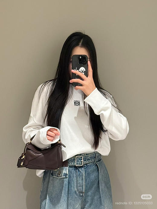 16-7独家圆正 Lew水洗蓝高腰单宁布牛仔裤 灯笼气球阔腿裤 我穿40码 商品图5