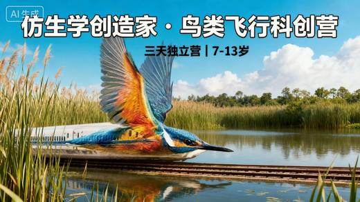 1.28-1.30 《仿生学创造家·鸟类飞行科创营》三天独立营｜7-13岁｜海珠湿地自然学校系列课程 商品图0