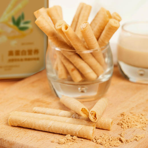 品牌直发 十分可 燕麦咖啡味高纤夹心卷/豆乳味蛋白夹心卷 100g/盒x4 商品图4