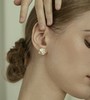 Oflye潮流饰品  简约山茶花滴釉耳钉新款独特耳饰轻奢高级感气质独特耳环 商品缩略图0