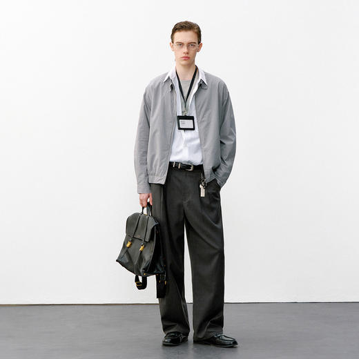 714street美式复古哈灵顿夹克 2026春季宽松cleanfit格子外套男款 商品图2