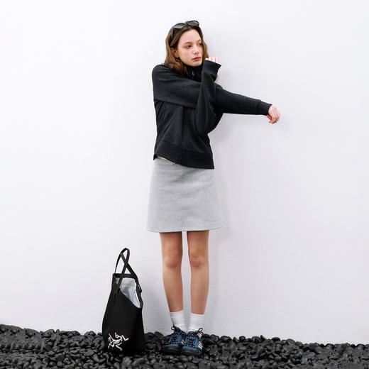 714street潮牌针织开衫上衣 2026春季重磅高领连帽卫衣外套女款 商品图4