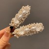 丁摩 法式小香风仿珍珠边夹女高级感重工碎发鸭嘴夹新款发卡发饰5ZF-151 商品缩略图3