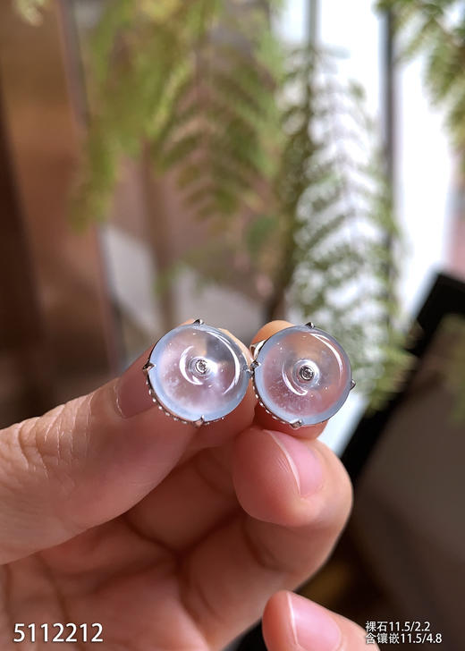 5112212，平安扣耳钉。具体价格微信咨询 商品图0