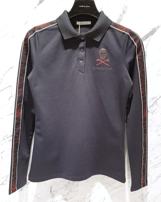 马克龙家春季男款织带撞色长袖POLO衫M121999-22 商品图2