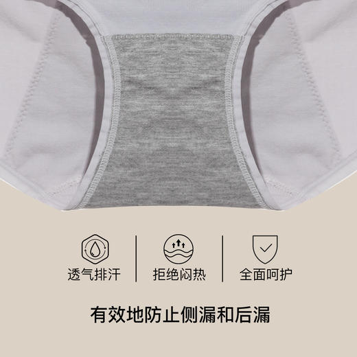 【满4条/7.5折】（中版）【秀黛】女舒适无缝生理裤女士内裤【1条】S6333035T【门店同款】【内裤非质量问题不退换，介意勿拍】 商品图2