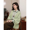 鹿向南「柔系清氛」绿色软糯毛衣女2025秋冬韩系慵懒风宽松小开衫 商品缩略图4