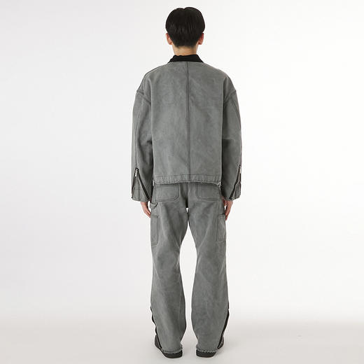 N.HOOLYWOOD WORK JACKET 水洗做旧宽松廓形工装夹克外套 商品图3