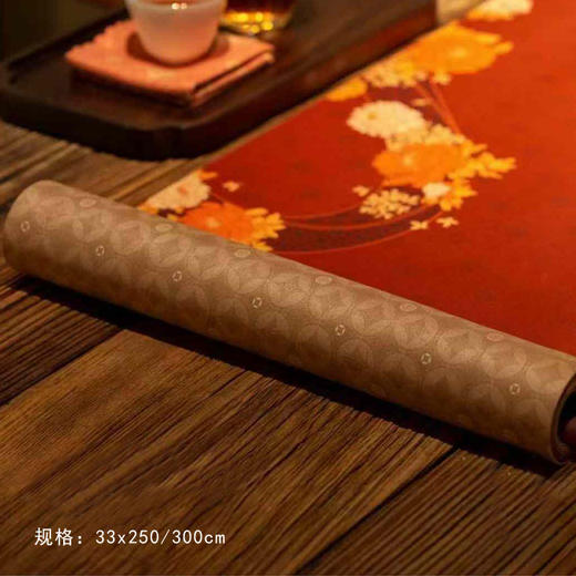 金玉满堂茶席/祥瑞迎春喜庆丝锦茶席33x250/300cm 商品图1