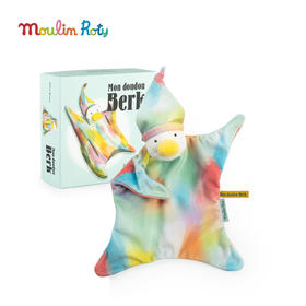 Moulin Roty 安抚巾礼盒 鸭子伯克 法国儿童书籍玩偶系列 适合0岁+ 法国品牌 -894011