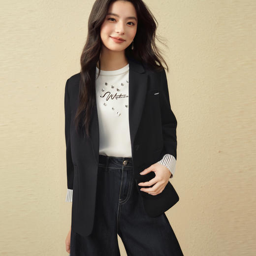 【商场同款】诗凡黎长期主义西装25秋新款高阶通勤外套3G8310061 商品图3