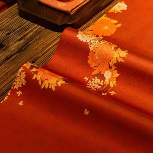 金玉满堂茶席/祥瑞迎春喜庆丝锦茶席33x250/300cm 商品图2