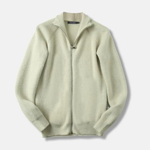 软糯舒适】冬季重磅立领针织外套拉链毛衣男厚开衫 商品图5