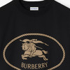 BURBERRY 巴宝莉 男士马术骑士印章印花棉质圆领短袖T恤 黑色 8110953 A1189 商品缩略图1