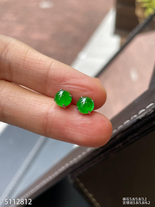 5112812，蛋面耳钉。具体价格微信咨询 商品图5