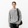 714street肌理感灰色亨利领卫衣男 2026春季潮牌重磅宽松长袖T恤 商品缩略图0